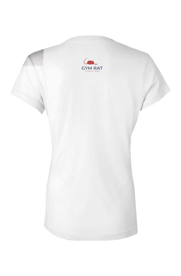 Ladies Gym Rat Jersey V-Neck T-Shirt