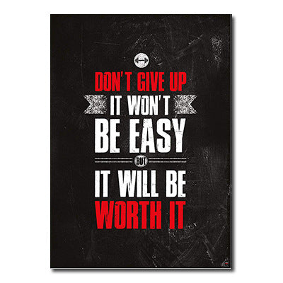 Silk Poster Print Gym Room Fitness Wall Art Pictures For Home Decor