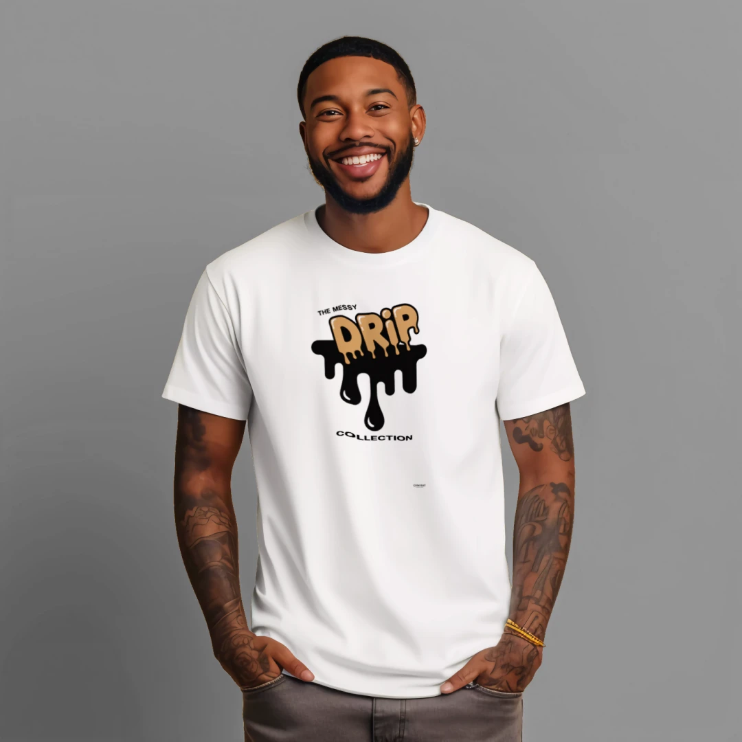 Messy Drip Tee- TRI -BLEN