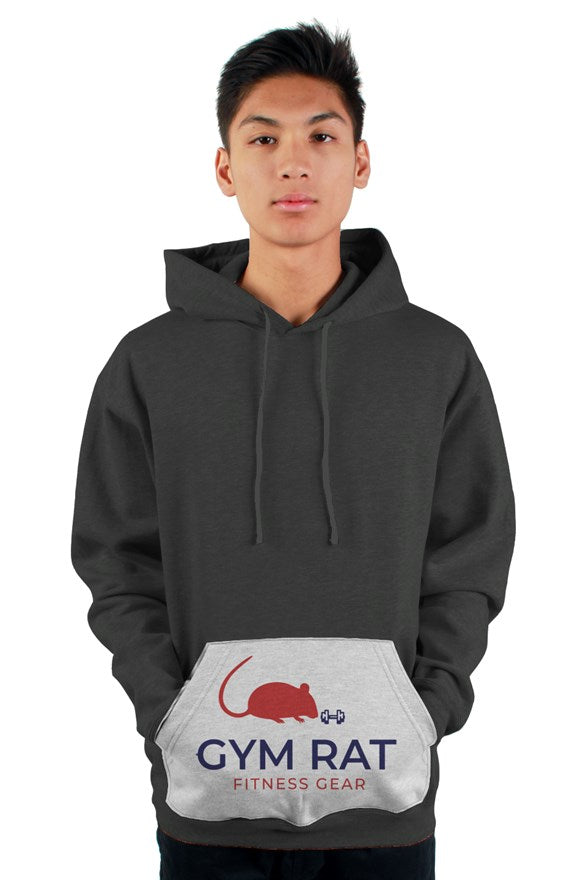GYM RAT LOGO POCKET HOODY