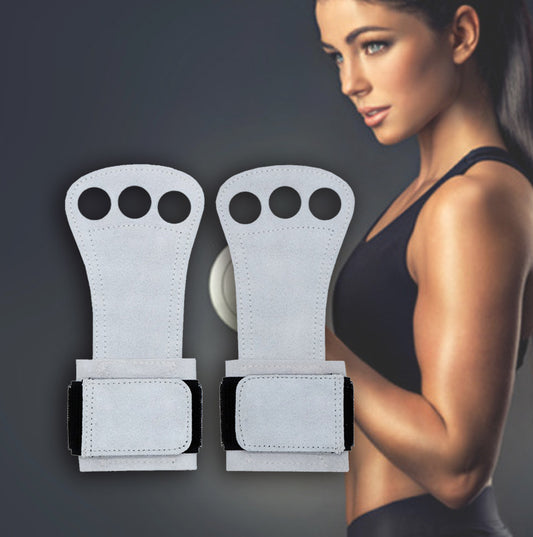 Pull Up Grip Belt Deadlift Leather Palm Guard
